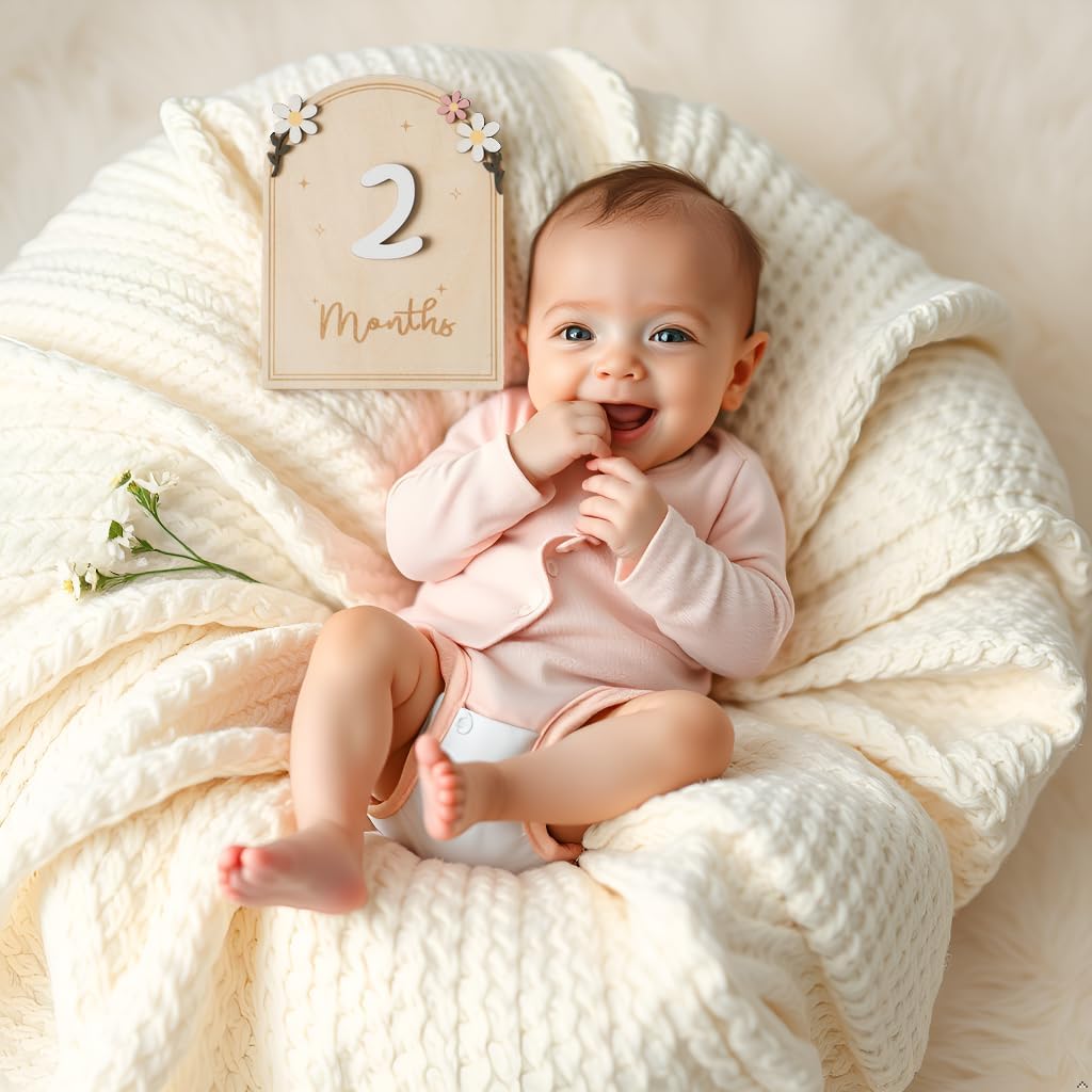 Baby Announcement Sign, Hello World Newborn Sign for Hospital, She’s Here Card, Baby Announcements Ideas, Newborn Photography Props Double-Sided (HW4)