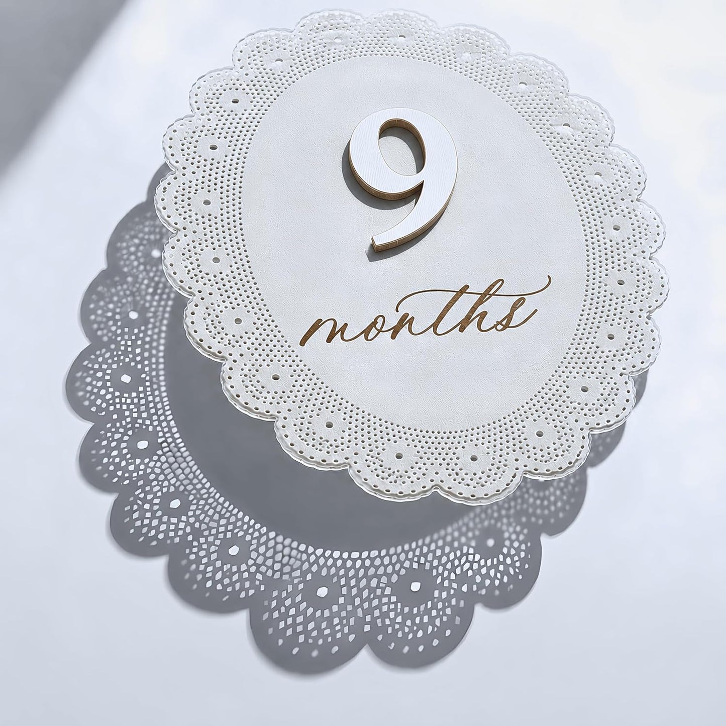 Baby Girl Monthly Milestone Signs, 1-12 Monthly Baby Milestone Girl, Newborn Photography Props Double-Sided, Nursery Decor for Girls (M10)